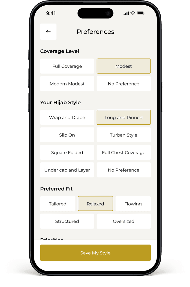 Know Your Style iPhone interface preview