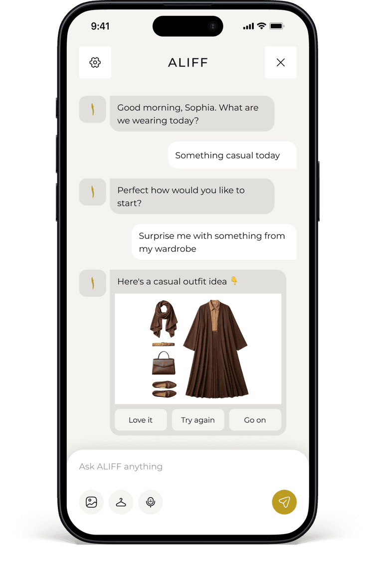 Coverage-First Styling iPhone interface preview