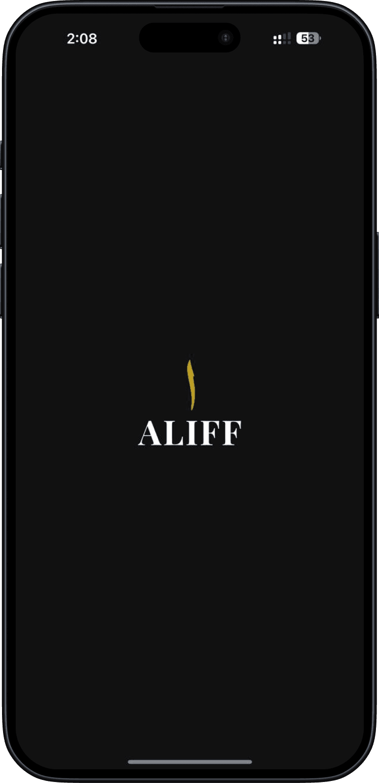 ALIFF Mobile App Interface